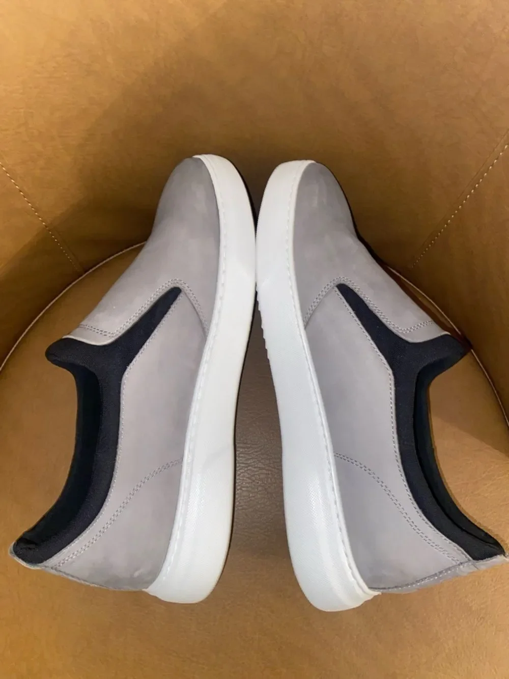 Samuel Hubbard Men's Gray Slip-On Sneaker 10.5